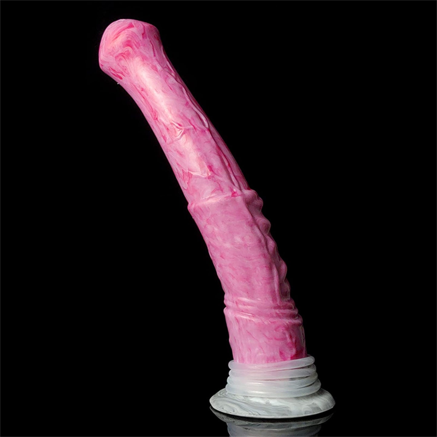 +7sueflly 11.22'' Huge Horse Dildo, Lifelike Animal Ejaculating Dildo, Silicone Squirting Dildo with Suction Cup, Flexible Dildo Adult Sex Toy for Couples (Red)