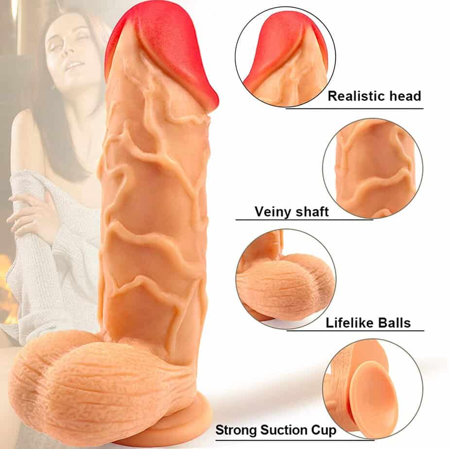 Huge XL Realistic Dildo 9.8 inch Dildo - Image 3